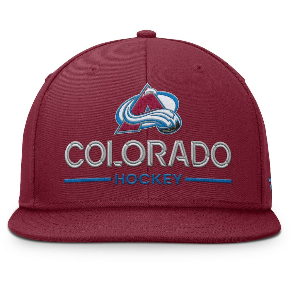Colorado Avalanche Fanatics Authentic Pro Rink Lockup Snapback Hat - Burgundy | Fanatics near me