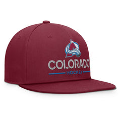 Colorado Avalanche Fanatics Authentic Pro Rink Lockup Snapback Hat - Burgundy | Fanatics near me