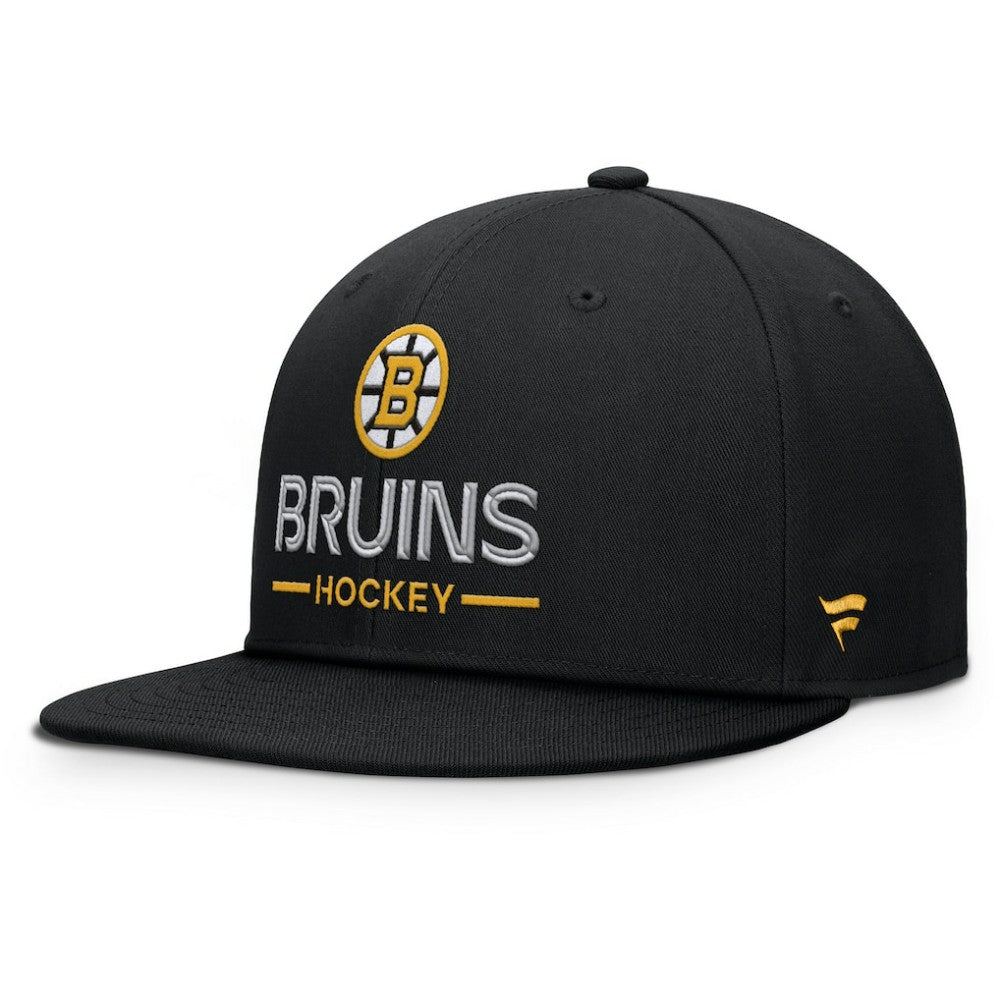 Boston Bruins Fanatics Authentic Pro Rink Lockup Snapback Hat - Black | Fanatics sale