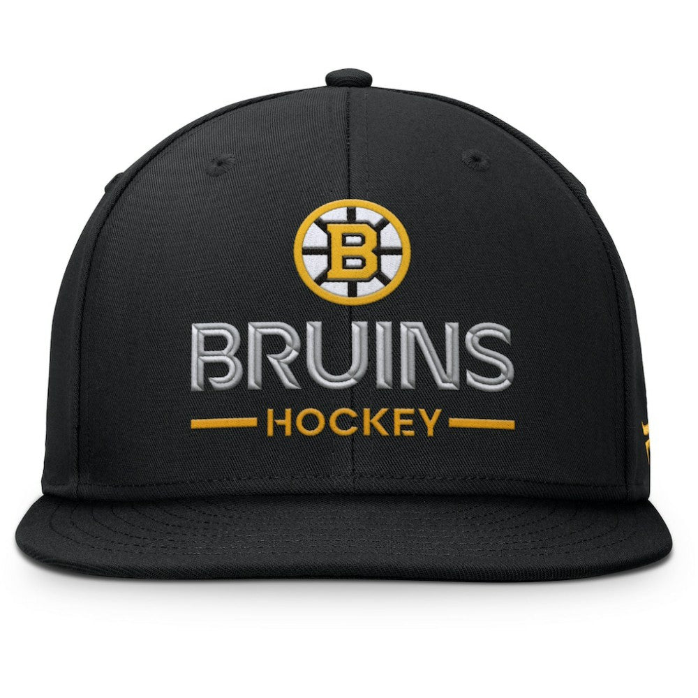 Boston Bruins Fanatics Authentic Pro Rink Lockup Snapback Hat - Black | Fanatics sale