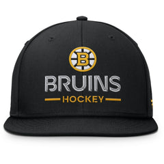 Boston Bruins Fanatics Authentic Pro Rink Lockup Snapback Hat - Black | Fanatics sale