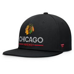 Chicago Blackhawks Fanatics Authentic Pro Rink Lockup Snapback Hat - Black | Fanatics discount