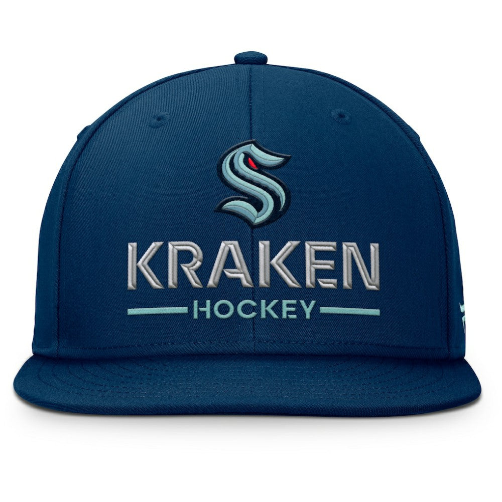 Seattle Kraken Fanatics Authentic Pro Rink Lockup Snapback Hat - Deep Sea Blue | Fanatics online