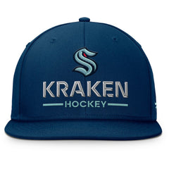 Seattle Kraken Fanatics Authentic Pro Rink Lockup Snapback Hat - Deep Sea Blue | Fanatics online