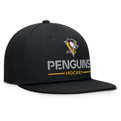 Pittsburgh Penguins Fanatics Authentic Pro Rink Lockup Snapback Hat - Black | Fanatics Clearance