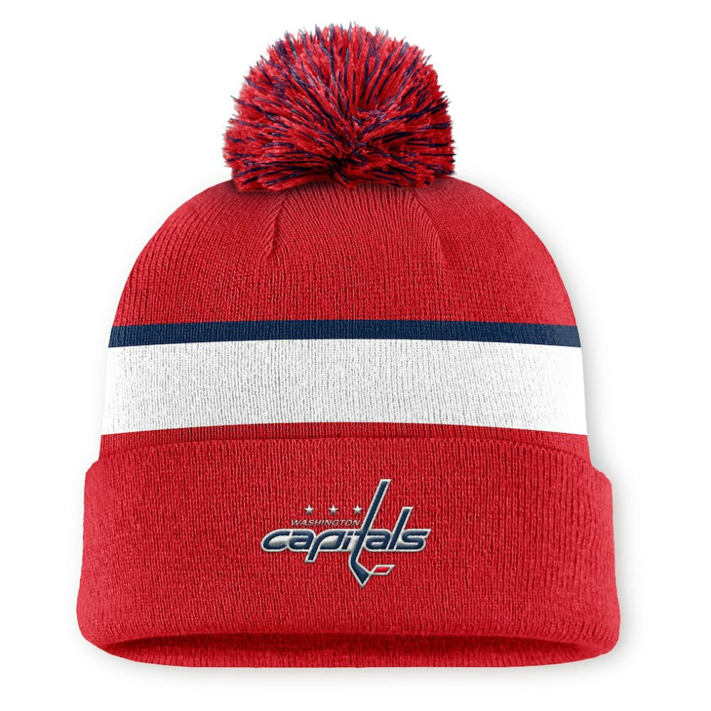 Washington Capitals Fanatics Authentic Pro Rink Cuffed Knit Hat with Pom - Red | Fanatics on sale