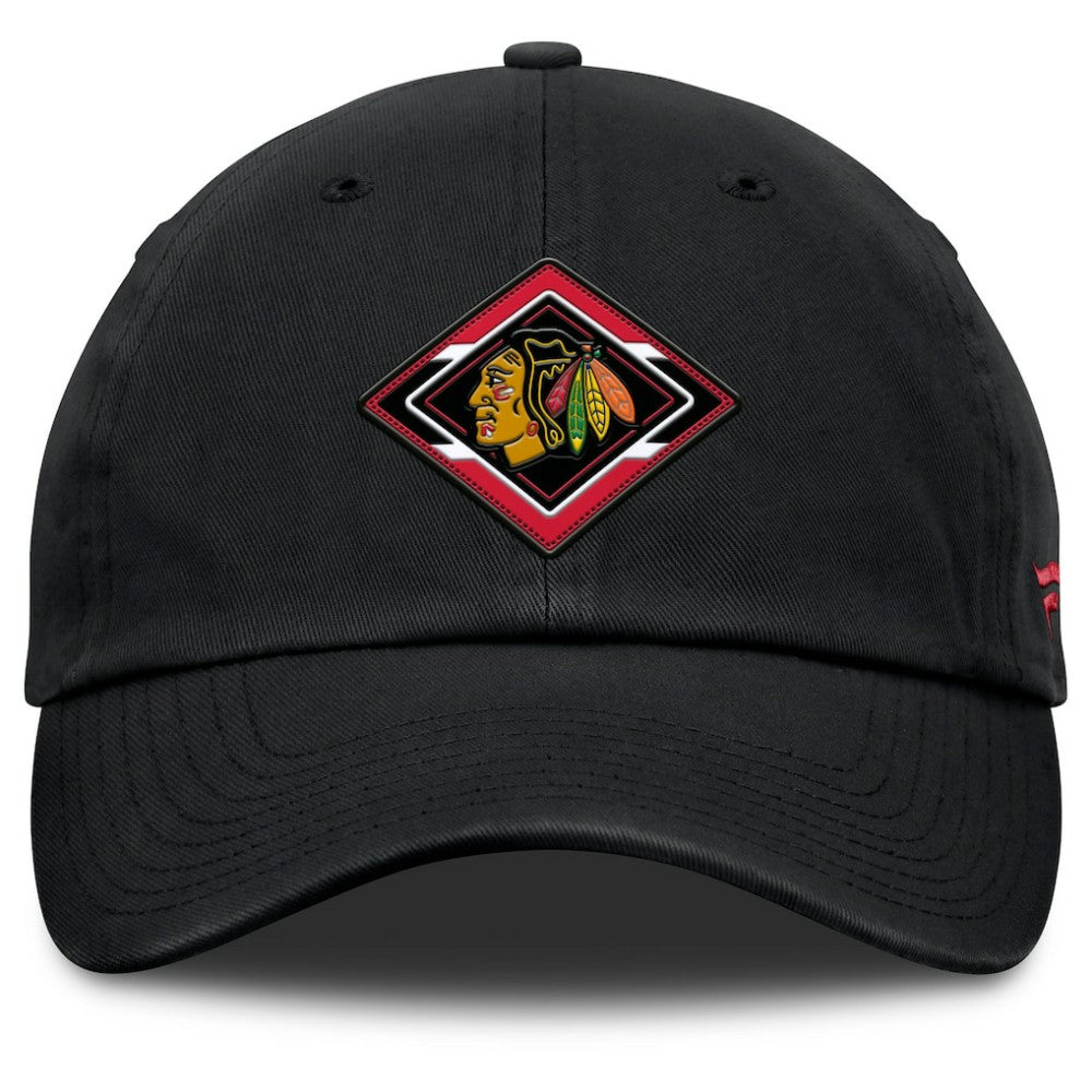 Chicago Blackhawks Fanatics Women's Authentic Pro Rink Adjustable Hat - Black | Fanatics Lifestyle