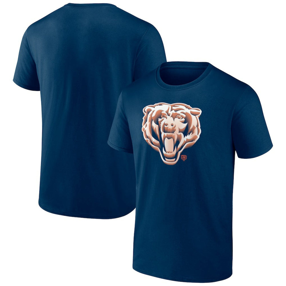 Chicago Bears Chrome Dimension T-Shirt - Navy - NFL