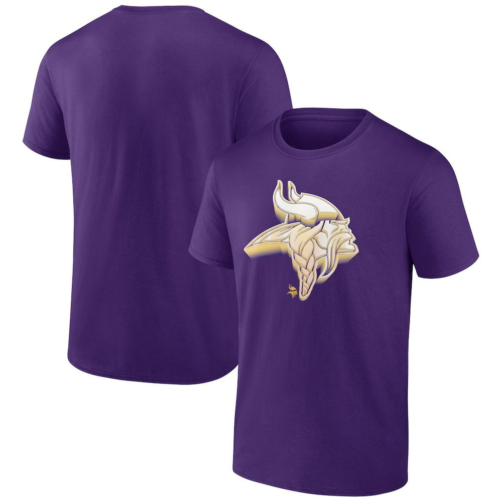 Minnesota Vikings Chrome Dimension T-Shirt - Purple - NFL