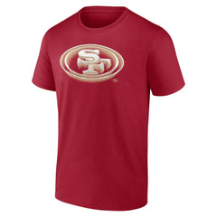 San Francisco 49ers Chrome Dimension T-Shirt - Scarlet - NFL