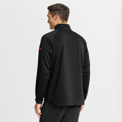 Carolina Hurricanes Fanatics Authentic Pro Tonal Rink Raglan Quarter-Zip Pullover - Black | Fanatics Clearance