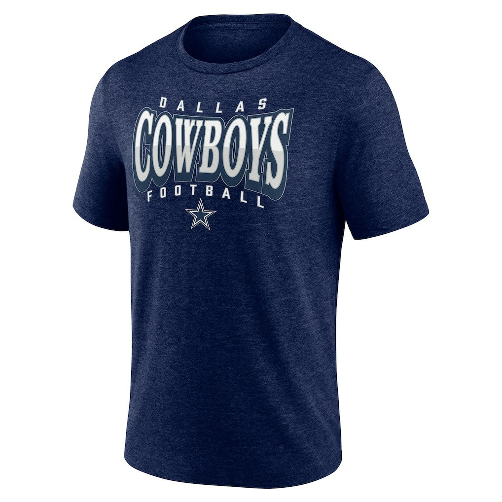 Dallas Cowboys Divided Warp Tri-Blend T-Shirt - Navy - NFL