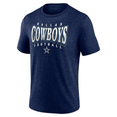 Dallas Cowboys Divided Warp Tri-Blend T-Shirt - Navy - NFL