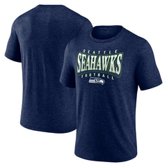Seattle Seahawks Divided Warp Tri-Blend T-Shirt - College Navy - NFL