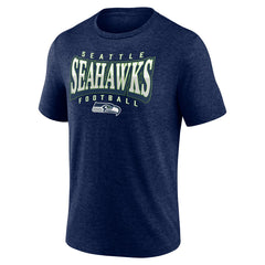 Seattle Seahawks Divided Warp Tri-Blend T-Shirt - College Navy - NFL