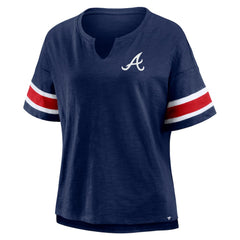 Atlanta Braves Fanatics Women's Curl Route T-Shirt Sale