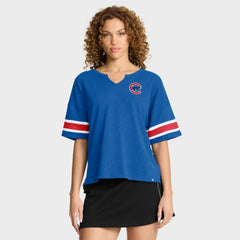 Chicago Cubs Fanatics Women's Curl Route T-Shirt Online