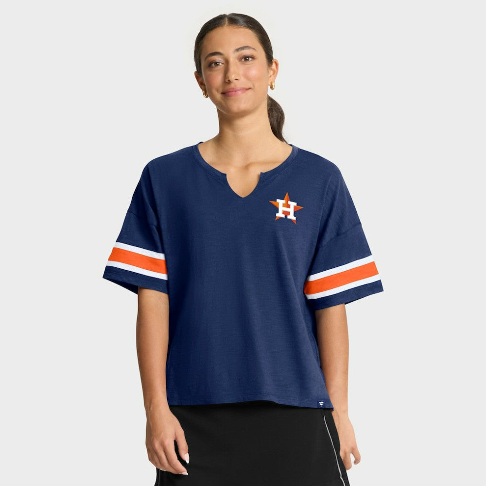 Houston Astros Fanatics Women's Curl Route T-Shirt Discount