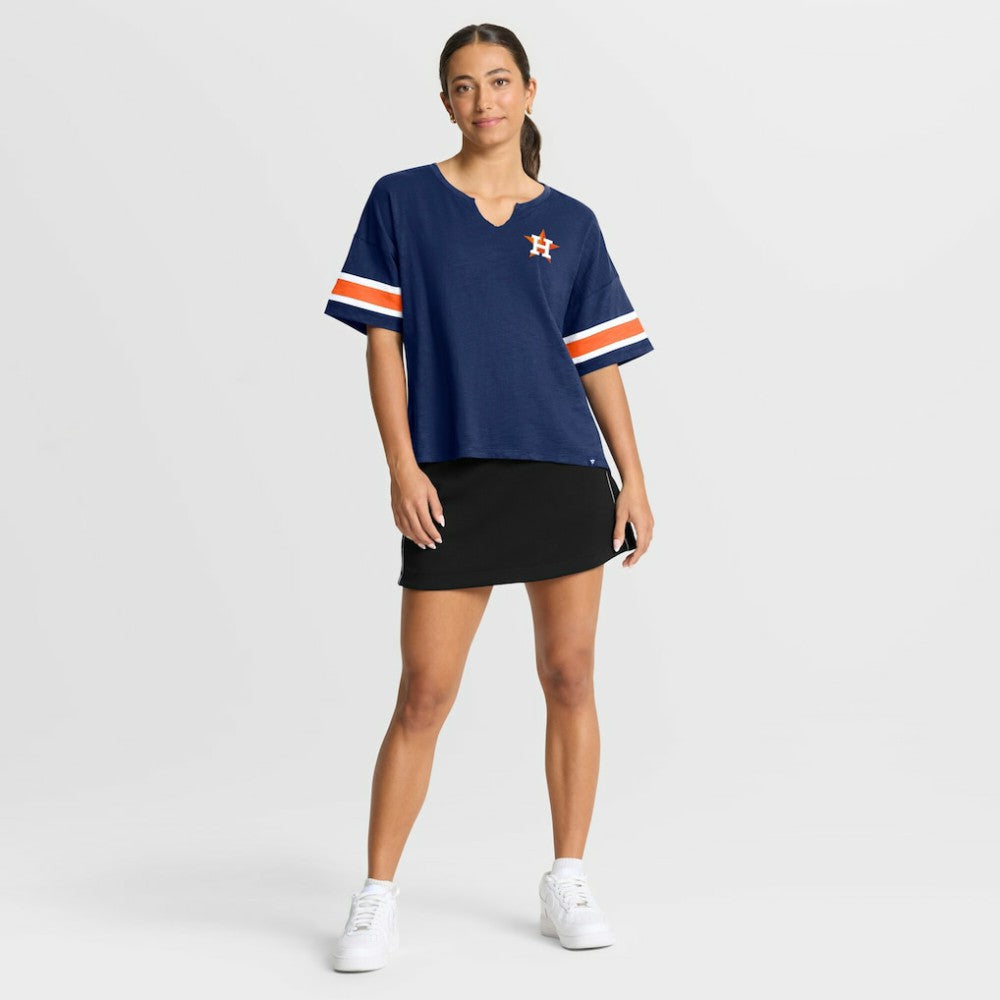 Houston Astros Fanatics Women's Curl Route T-Shirt Discount