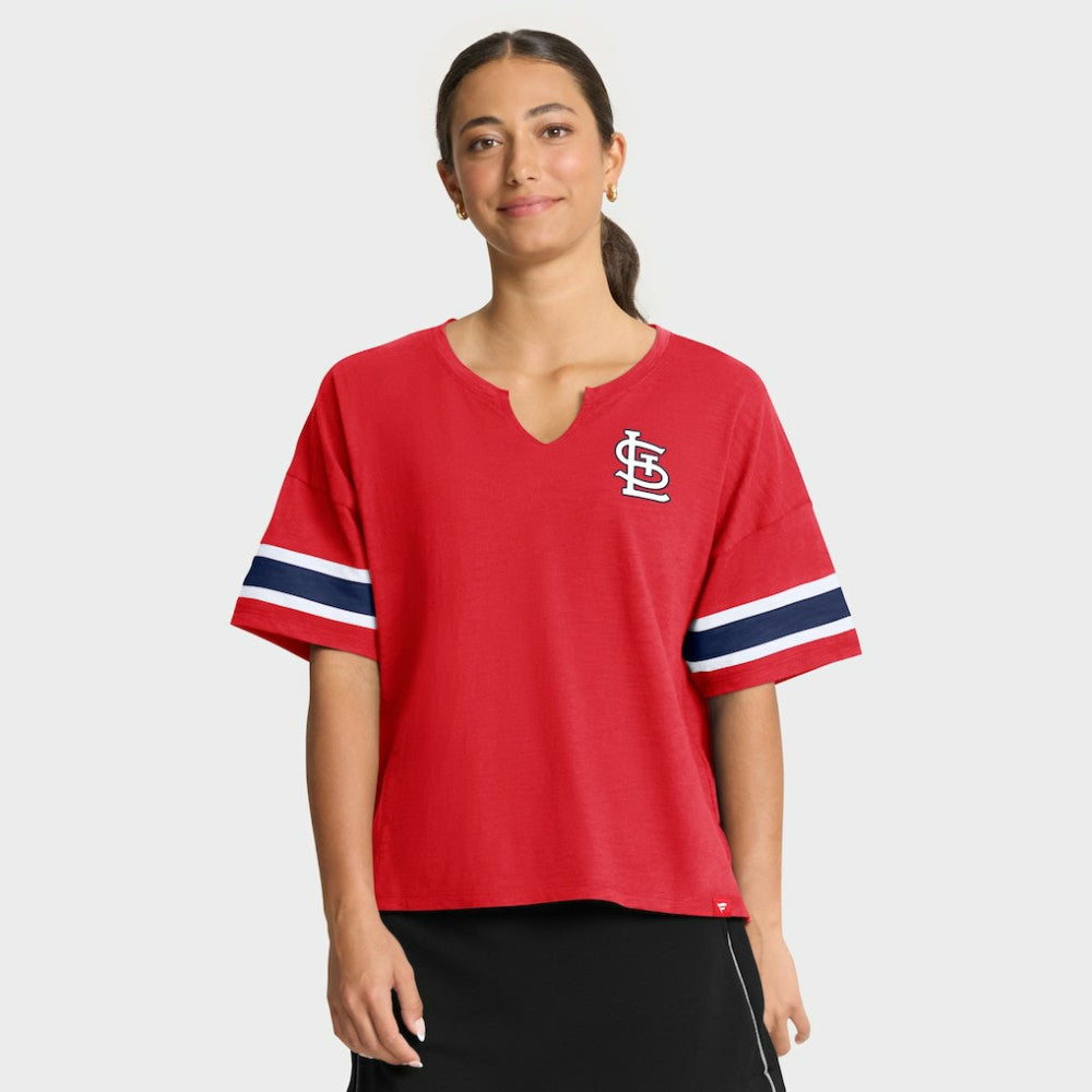 St. Louis Cardinals Fanatics Women's Curl Route T-Shirt Sale