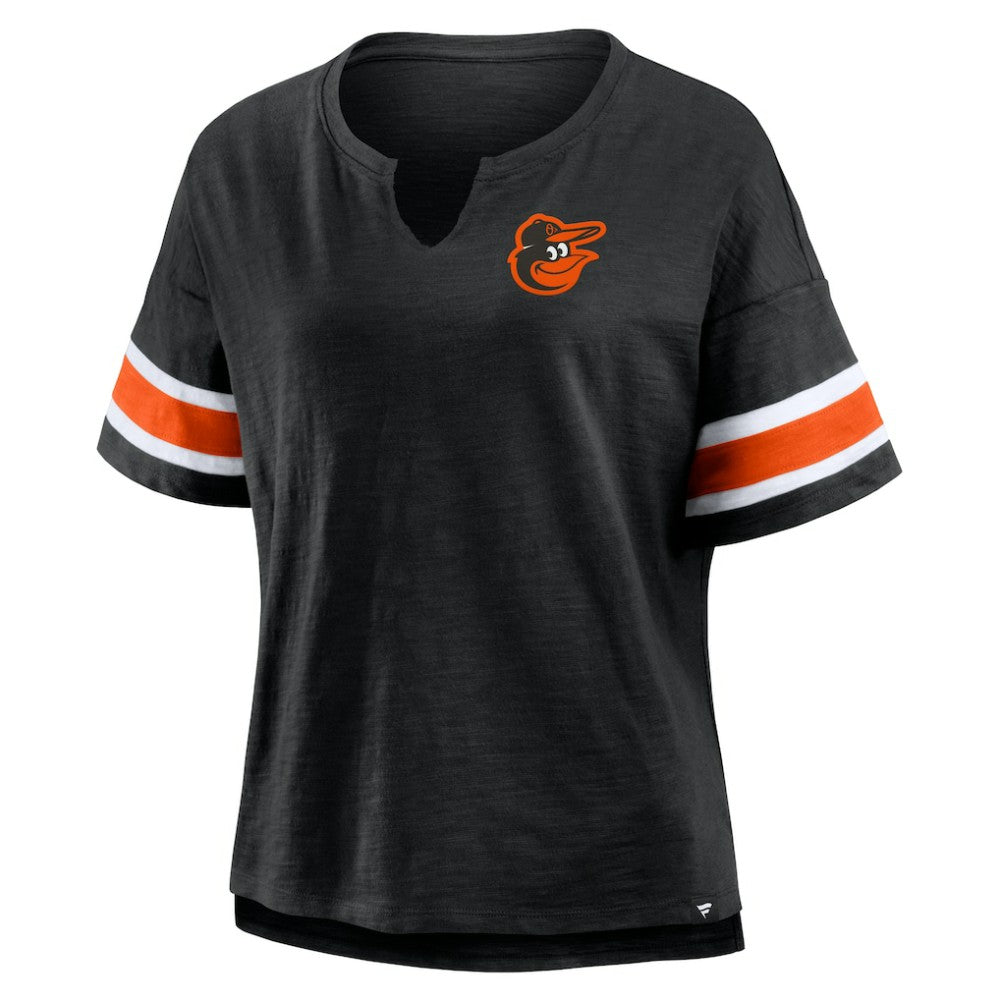Baltimore Orioles Fanatics Women's Curl Route T-Shirt Sale