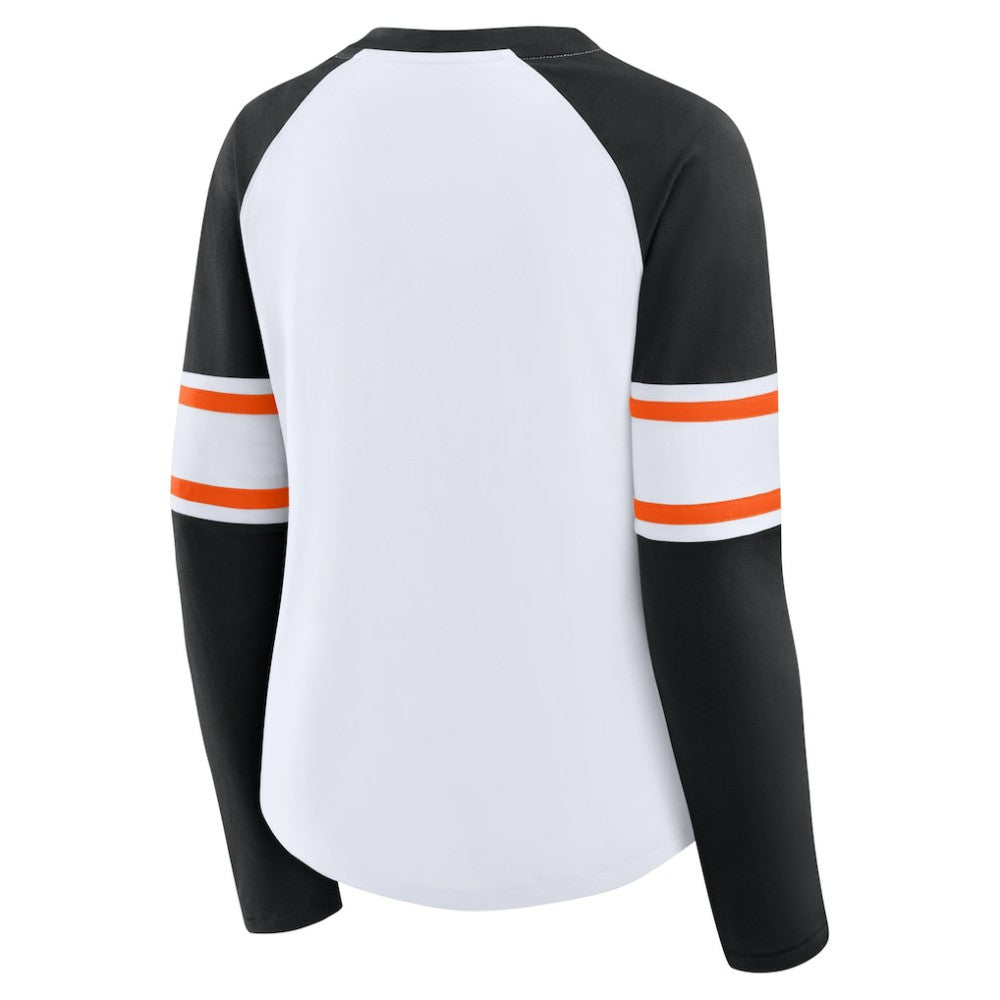Baltimore Orioles Fanatics Women's Blitz Package Raglan Lace-Up V-Neck Long Sleeve T-Shirt Near Me