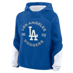 Los Angeles Dodgers Fanatics Women's Oversized Time to Win Pullover Hoodie Outlet