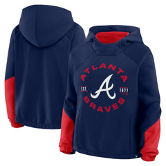 Atlanta Braves Fanatics Women's Oversized Time to Win Pullover Hoodie Near Me