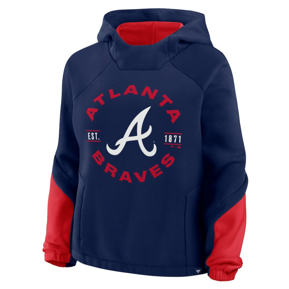 Atlanta Braves Fanatics Women's Oversized Time to Win Pullover Hoodie Near Me