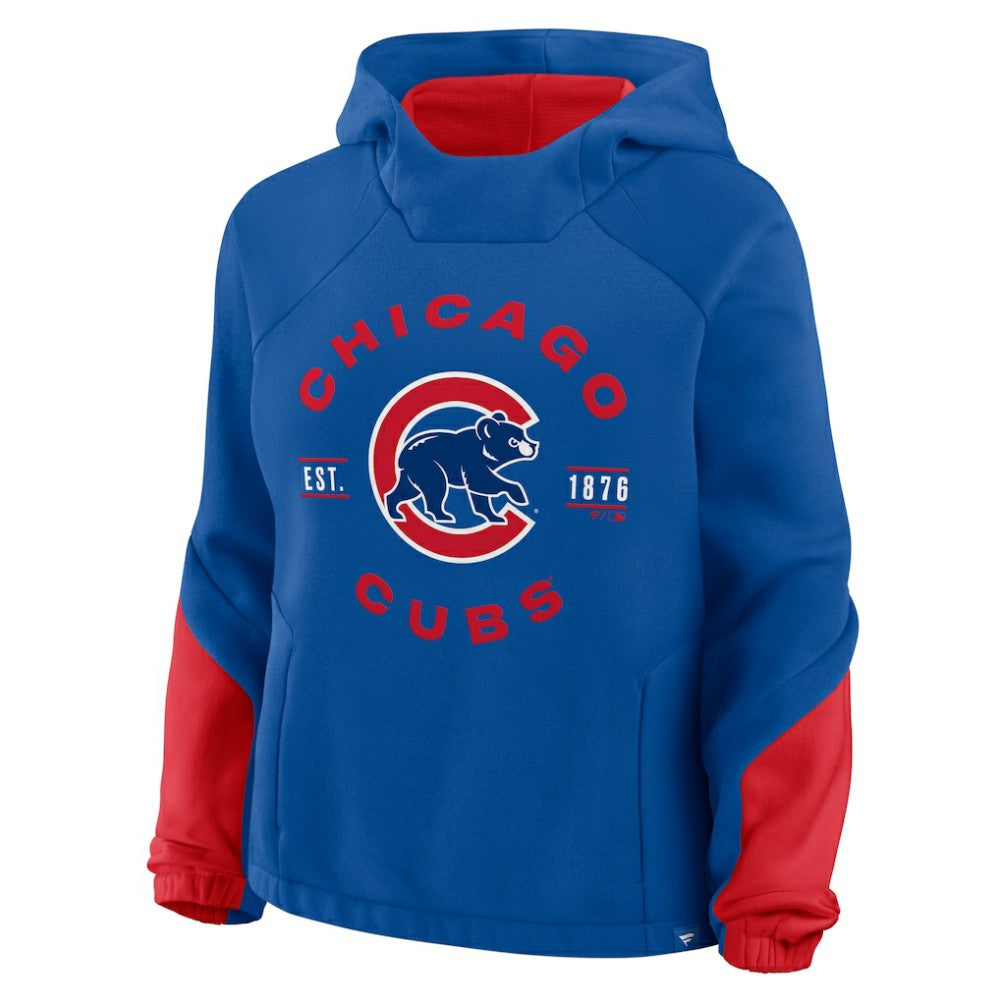 Chicago Cubs Fanatics Women's Oversized Time to Win Pullover Hoodie Outlet