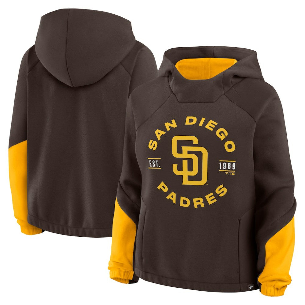 San Diego Padres Fanatics Women's Oversized Time to Win Pullover Hoodie Discount