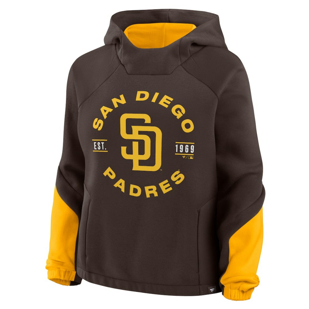 San Diego Padres Fanatics Women's Oversized Time to Win Pullover Hoodie Discount