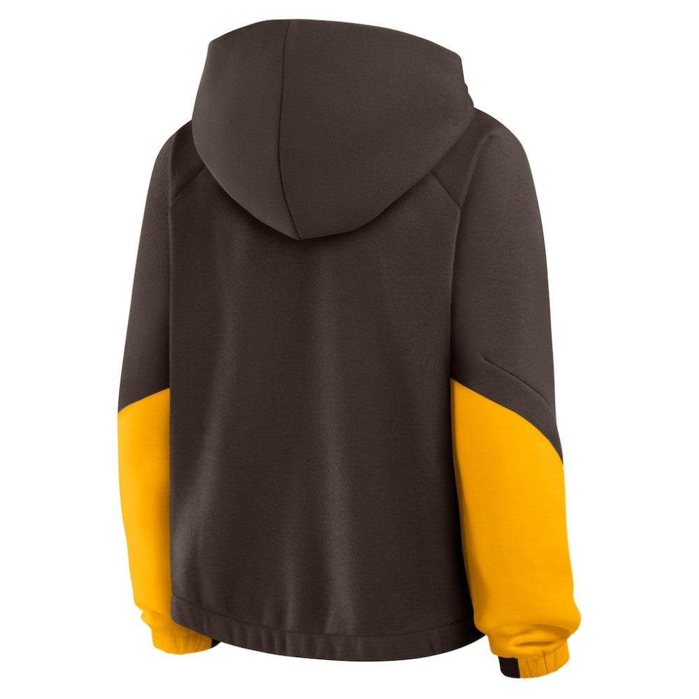 San Diego Padres Fanatics Women's Oversized Time to Win Pullover Hoodie Discount