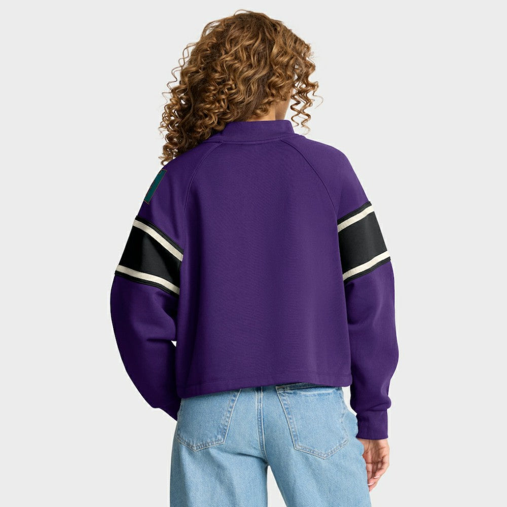 Arizona Diamondbacks Fanatics Women's Oversized Toss Sweep Raglan Pullover Sweatshirt Sale