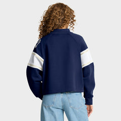 New York Yankees Fanatics Women's Oversized Toss Sweep Raglan Pullover Sweatshirt Online