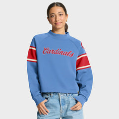 St. Louis Cardinals Fanatics Women's Oversized Toss Sweep Raglan Pullover Sweatshirt Online