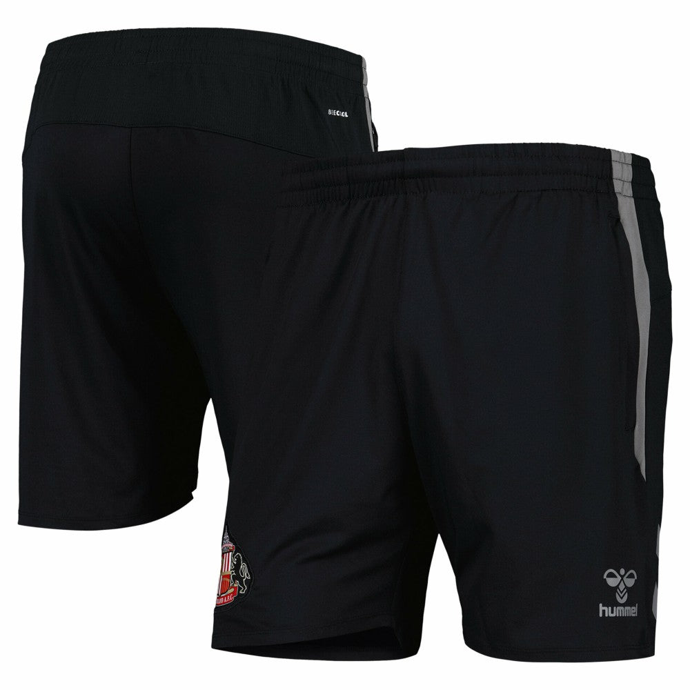 Sunderland Hummel Training Woven Shorts Black