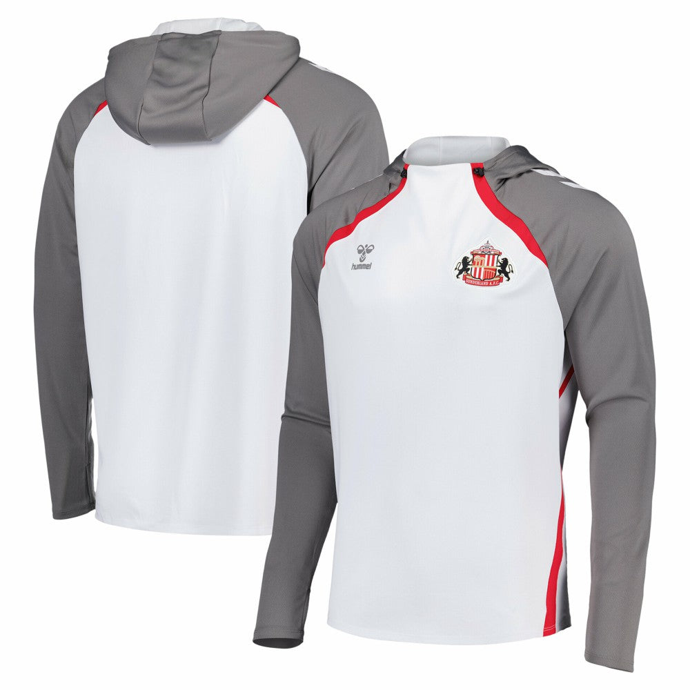 Sunderland Hummel Training Hoodie White