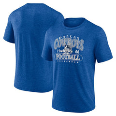 Dallas Cowboys Retro Tri-Blend T-Shirt - Royal - NFL