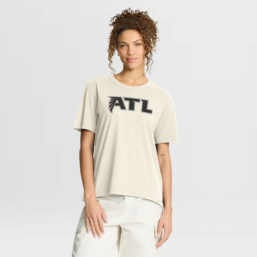 Atlanta Falcons Women's Dove Legacy T-Shirt - Cream - Fanatics