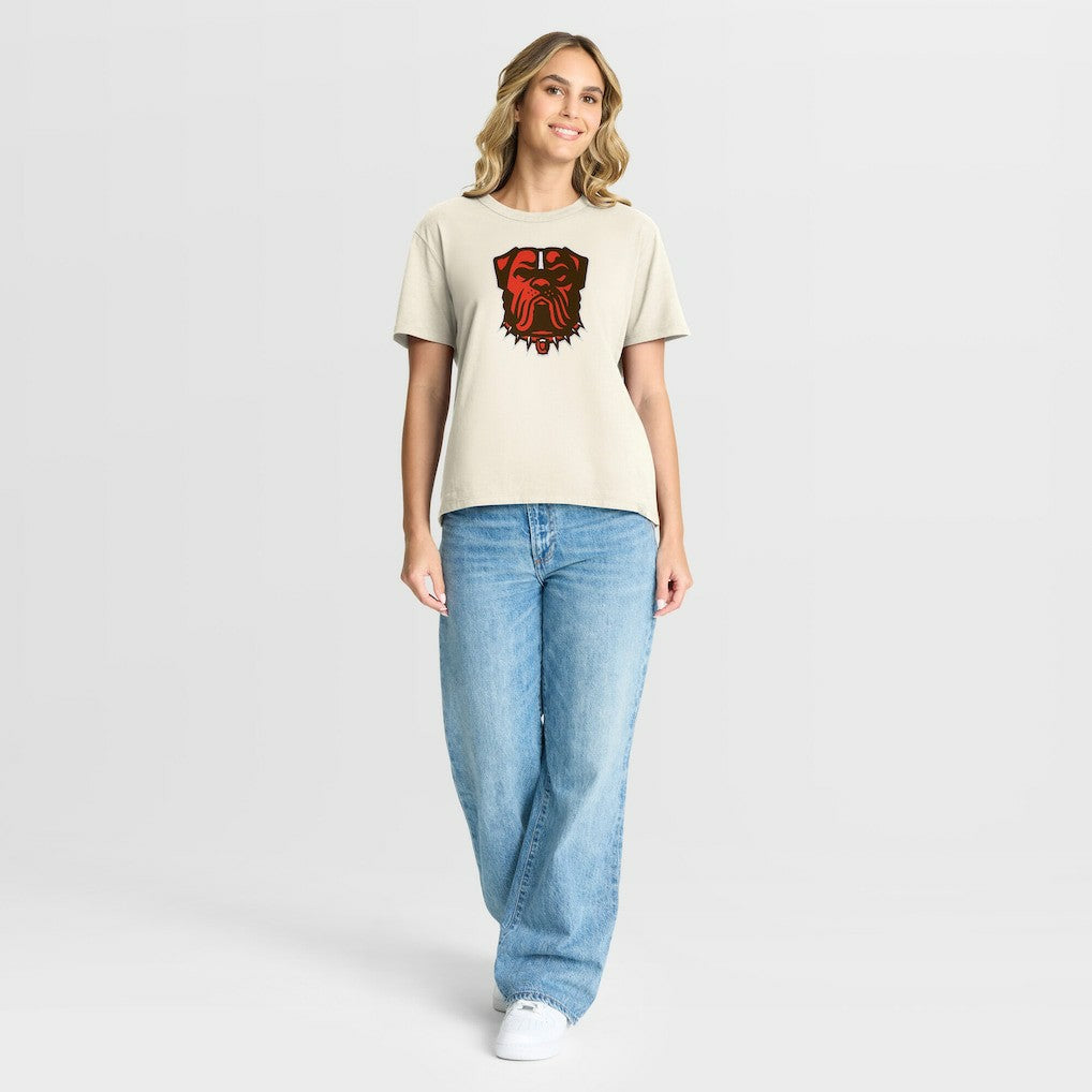 Cleveland Browns Women's Dove Legacy T-Shirt - Cream - Fanatics