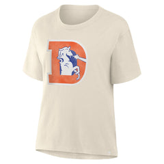 Denver Broncos Women's Dove Legacy T-Shirt - Cream - Fanatics