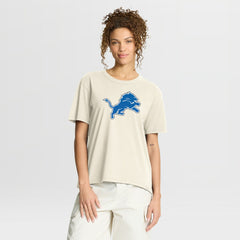 Detroit Lions Women's Dove Legacy T-Shirt - Cream - Fanatics
