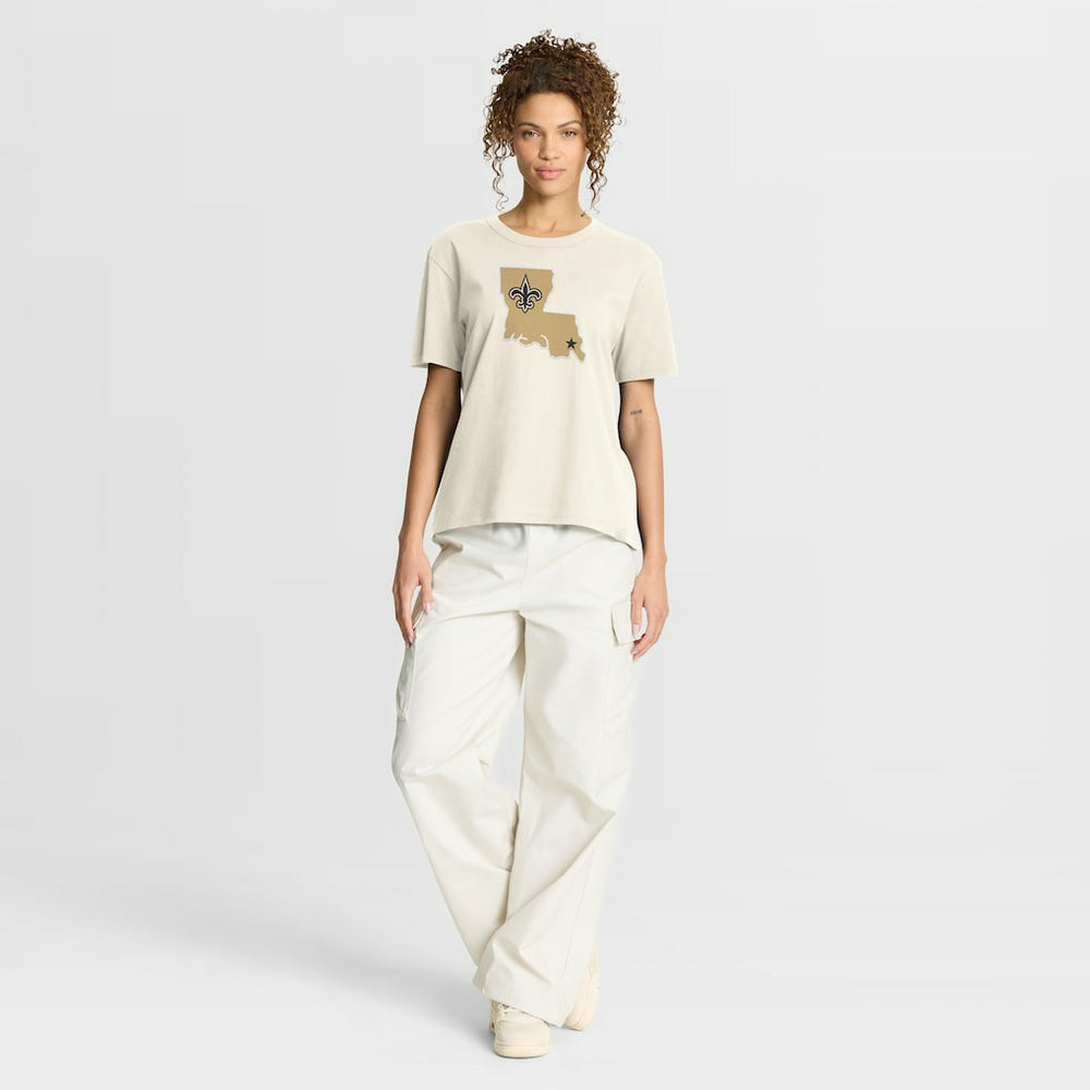 New Orleans Saints Women's Dove Legacy T-Shirt - Cream - Fanatics