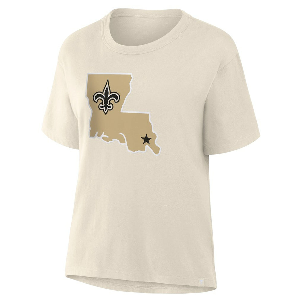 New Orleans Saints Women's Dove Legacy T-Shirt - Cream - Fanatics