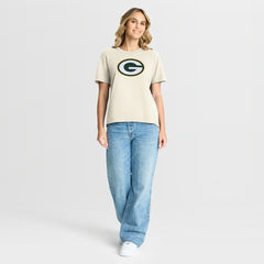 Green Bay Packers Women's Dove Legacy T-Shirt - Cream - Fanatics