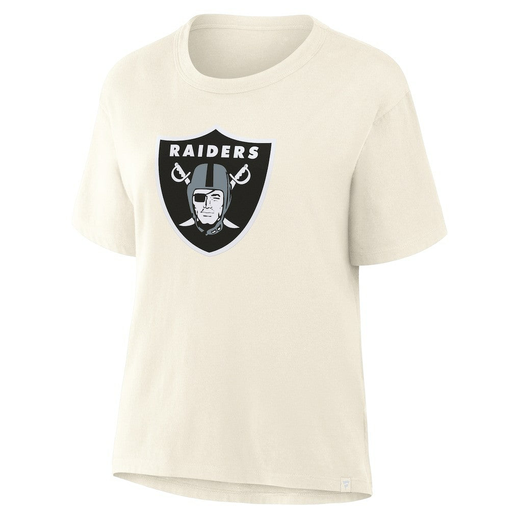 Las Vegas Raiders Women's Dove Legacy T-Shirt - Cream - Fanatics
