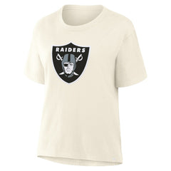 Las Vegas Raiders Women's Dove Legacy T-Shirt - Cream - Fanatics