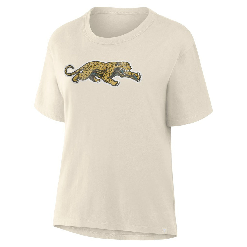 Jacksonville Jaguars Women's Dove Legacy T-Shirt - Cream - Fanatics