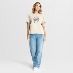 Miami Dolphins Women's Dove Legacy T-Shirt - Cream - Fanatics